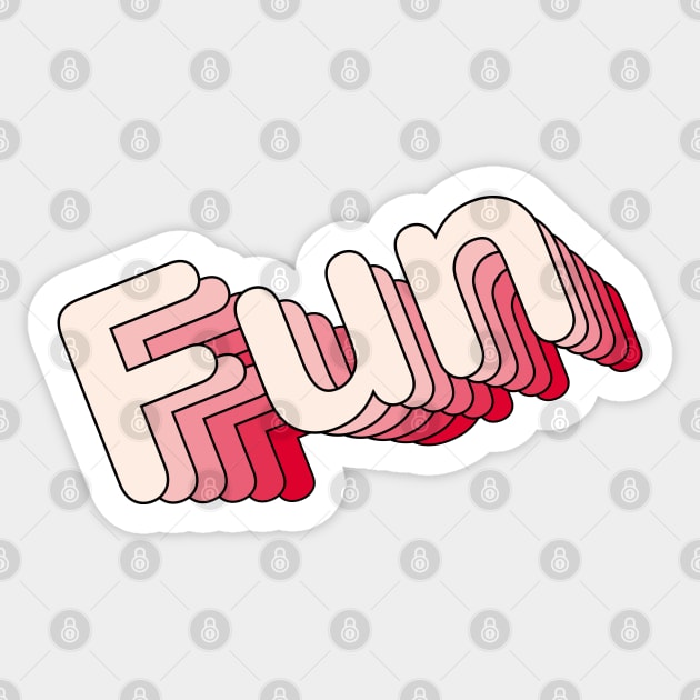 Fun - typography Sticker by zaiynabhw
